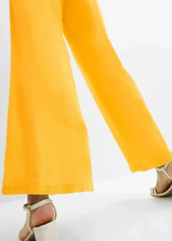 Damen bonprix Bekleidung·Kleider|Hosen|Marlenehose aus luftigem Leinen-Mix