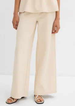 Sale Marlenehose aus Piqué Damen Hosen|Zweiteiler & Sets