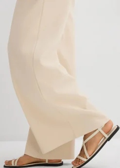 Sale Marlenehose aus Piqué Damen Hosen|Zweiteiler & Sets