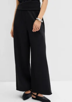 Damen bonprix Bekleidung·Kleider|Zweiteiler & Sets|Marlenehose aus Piqué