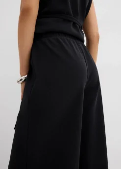 Damen bonprix Bekleidung·Kleider|Zweiteiler & Sets|Marlenehose aus Piqué