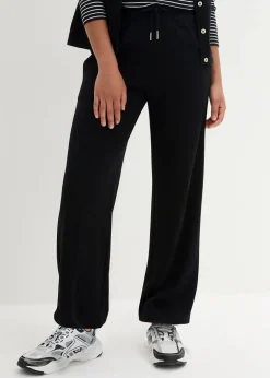 Damen bonprix Bekleidung·Kleider|Hosen|Marlenehose aus Viskose-Mix