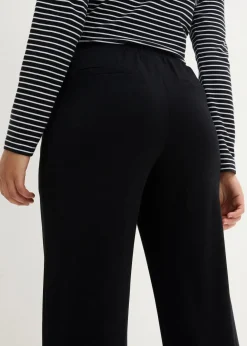 Damen bonprix Bekleidung·Kleider|Hosen|Marlenehose aus Viskose-Mix