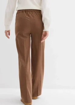 Damen bonprix Hosen|Bekleidung·Kleider|Marlenehose in Wolloptik