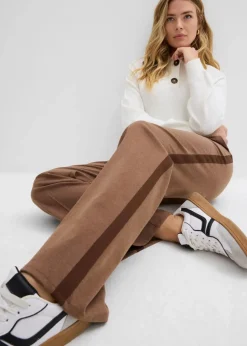 Damen bonprix Hosen|Bekleidung·Kleider|Marlenehose in Wolloptik