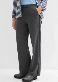 Hot Marlenehose in Wolloptik Damen Bekleidung·Kleider|Hosen