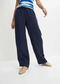 Damen bonprix Hosen|Bekleidung·Kleider|Marlenehose mit Bequembund