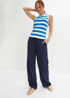 Damen bonprix Hosen|Bekleidung·Kleider|Marlenehose mit Bequembund