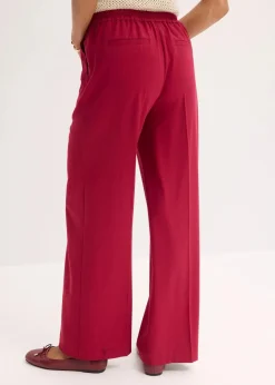Damen bonprix Hosen|Bekleidung·Kleider|Marlenehose mit Ziergürtel