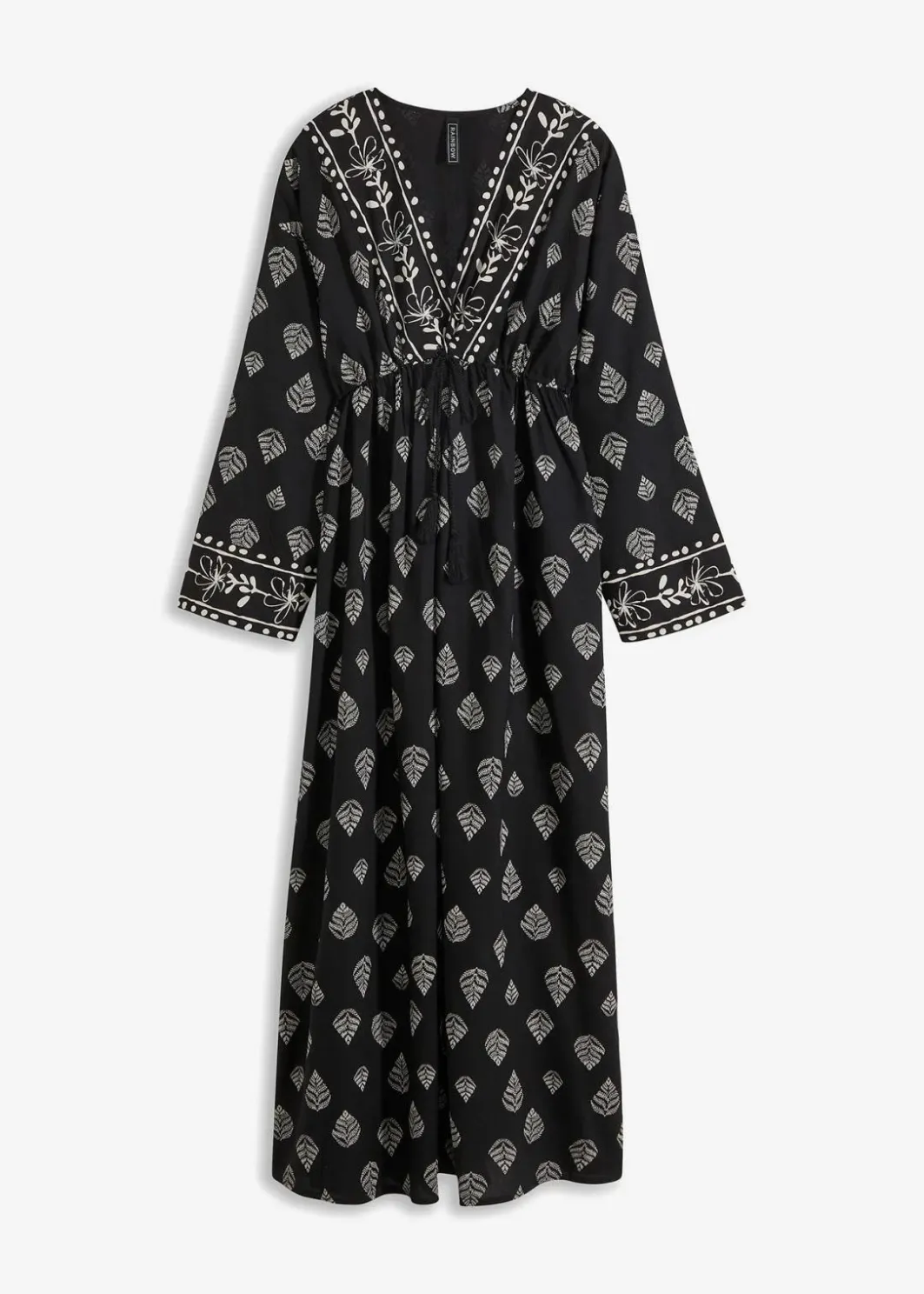 Damen bonprix Kleider|Nachhaltigere Materialien|Maxi Webkleid aus Viskose