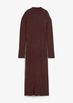 Damen bonprix Bekleidung·Umstandsmode|Bekleidung·Pullover & Strickjacken|Maxi-Feinstrickkleid aus fließendem Viskose-Mix