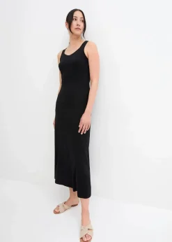 Damen bonprix Kleider|Maxikleid aus Baumwoll- Viskose Mischung