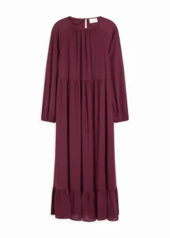 Damen bonprix Kleider|Bekleidung·Pullover & Strickjacken|Maxikleid aus Chiffon