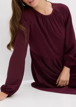 Damen bonprix Kleider|Bekleidung·Pullover & Strickjacken|Maxikleid aus Chiffon