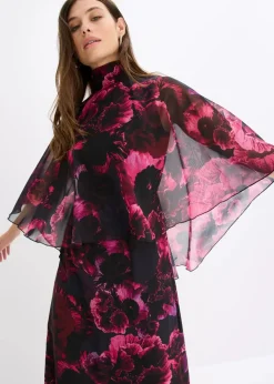Hot Maxikleid aus feinem Chiffon Damen Bekleidung·Pullover & Strickjacken|Festliche Mode