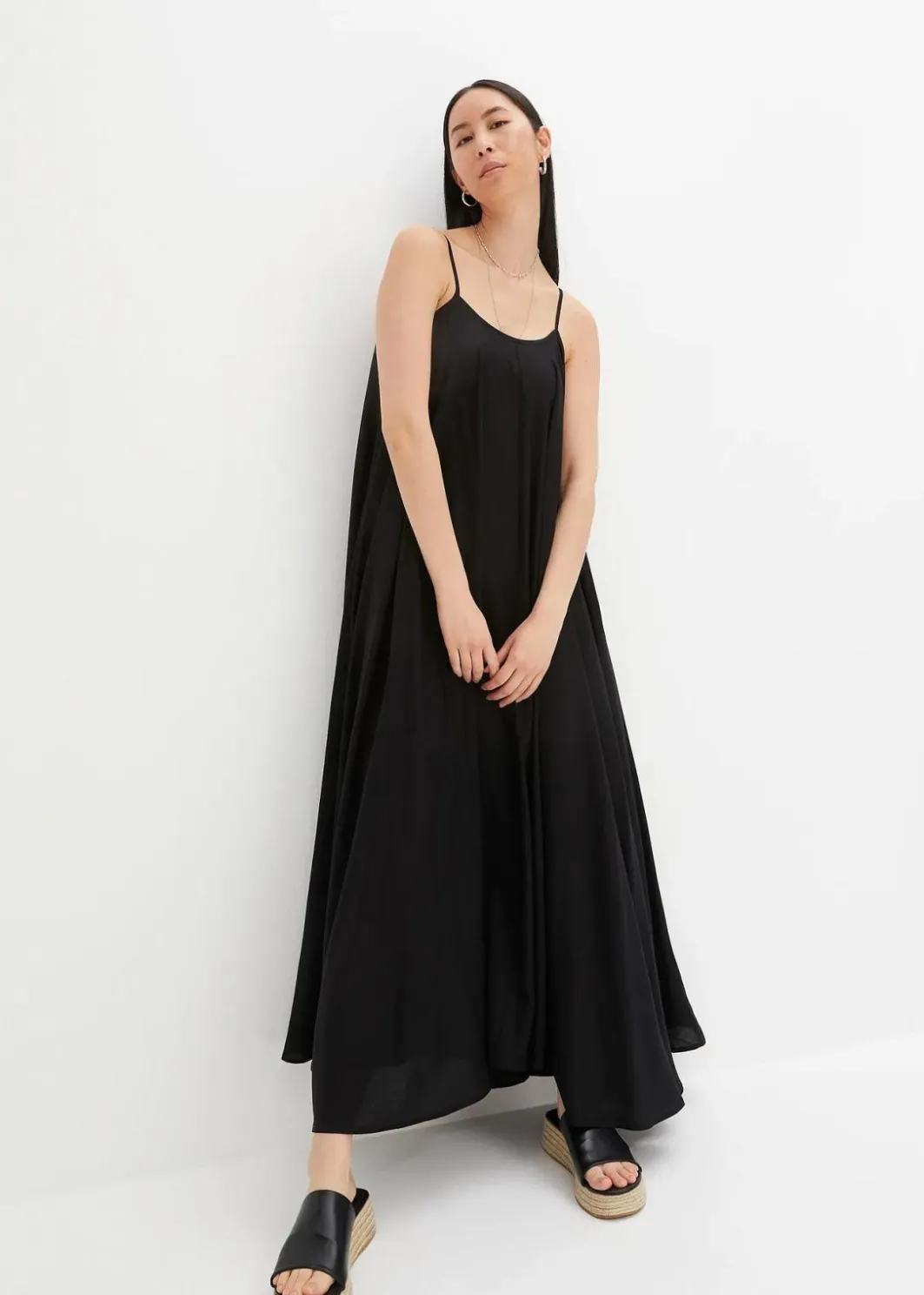 Maxikleid aus feiner Viskose Damen Nachhaltigere Materialien|Kleider