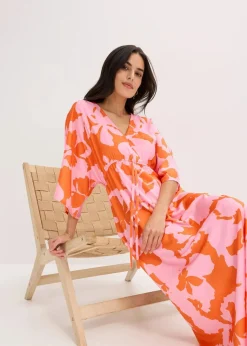 Online Maxikleid aus fließendem Satin Damen Bekleidung·Pullover & Strickjacken|Kleider