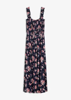 Damen bonprix Nachhaltigere Materialien|Kleider|Maxikleid aus fließendem Viskose-Mix