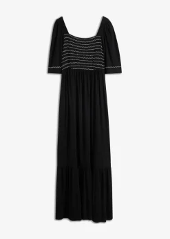 Maxikleid aus fließendem Viskose-Mix Damen Bekleidung·Pullover & Strickjacken|Kleider