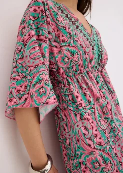 Sale Maxikleid aus fließender Viskose Damen Kleider