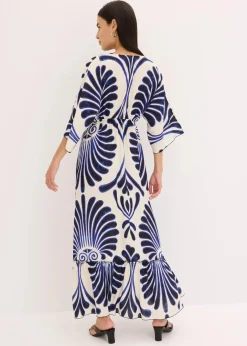 Maxikleid aus fließender Viskose Damen Kleider|Bekleidung·Pullover & Strickjacken