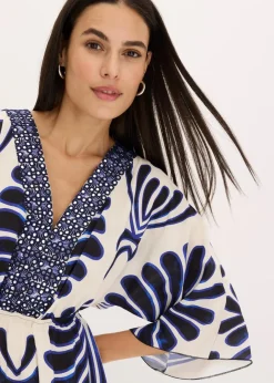 Maxikleid aus fließender Viskose Damen Kleider|Bekleidung·Pullover & Strickjacken