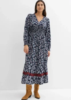Damen bonprix Bekleidung·Pullover & Strickjacken|Kleider|Maxikleid aus fließender Viskose