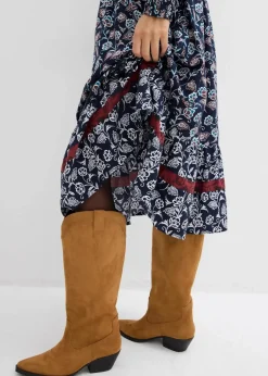 Damen bonprix Bekleidung·Pullover & Strickjacken|Kleider|Maxikleid aus fließender Viskose