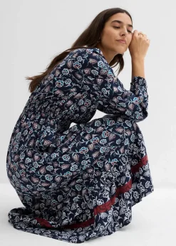 Damen bonprix Bekleidung·Pullover & Strickjacken|Kleider|Maxikleid aus fließender Viskose