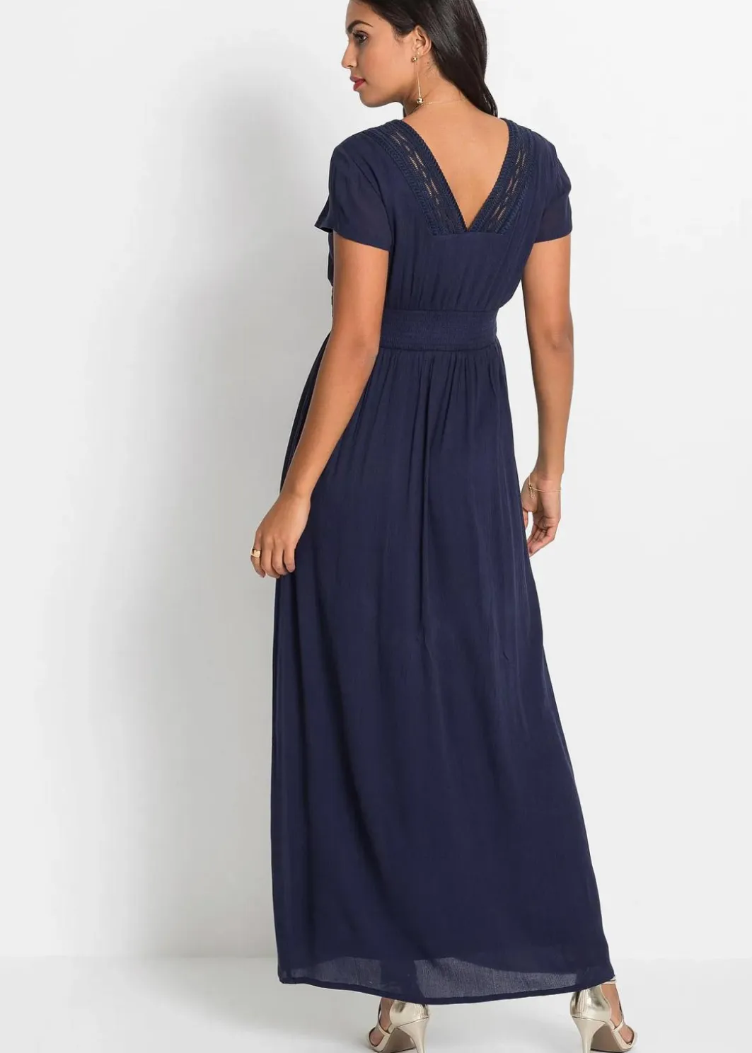 Online Maxikleid aus fließender Viskose Damen Kleider|Nachhaltigere Materialien