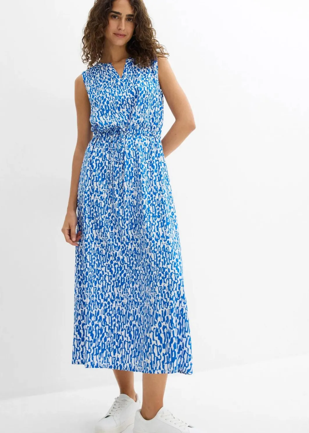 Damen bonprix Nachhaltigere Materialien|Kleider|Maxikleid aus fließender Viskose