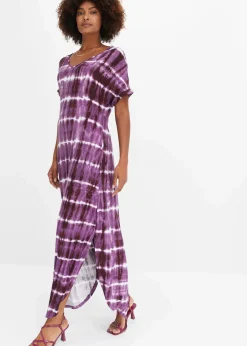 Outlet Maxikleid aus fließender Viskose Damen Nachhaltigere Materialien|Kleider