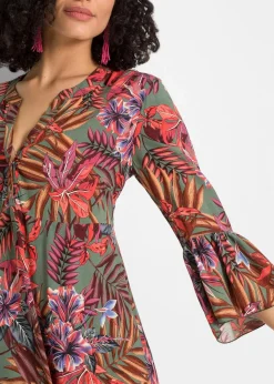 Damen bonprix Nachhaltigere Materialien|Kleider|Maxikleid aus fließender Viskose