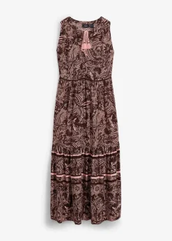 Damen bonprix Nachhaltigere Materialien|Kleider|Maxikleid aus fließender Viskose