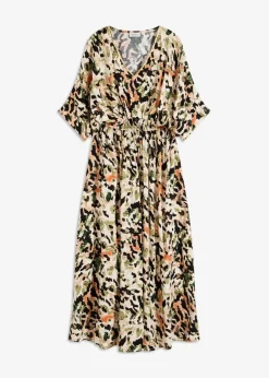Damen bonprix Kleider|Maxikleid aus fließender Viskose mit Pailletten