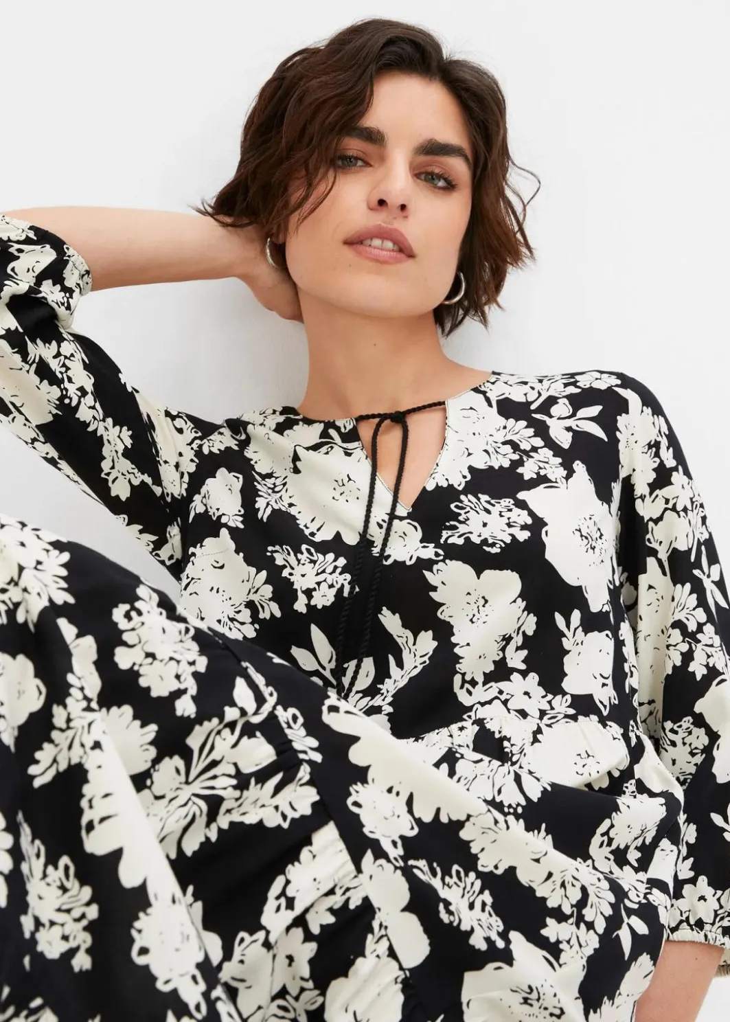 Damen bonprix Bekleidung·Pullover & Strickjacken|Kleider|Maxikleid aus fließender Viskose