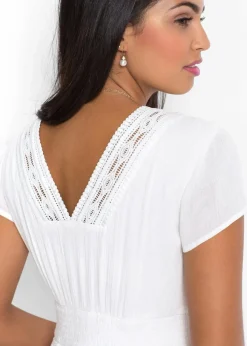 Damen bonprix Nachhaltigere Materialien|Kleider|Maxikleid aus fließender Viskose