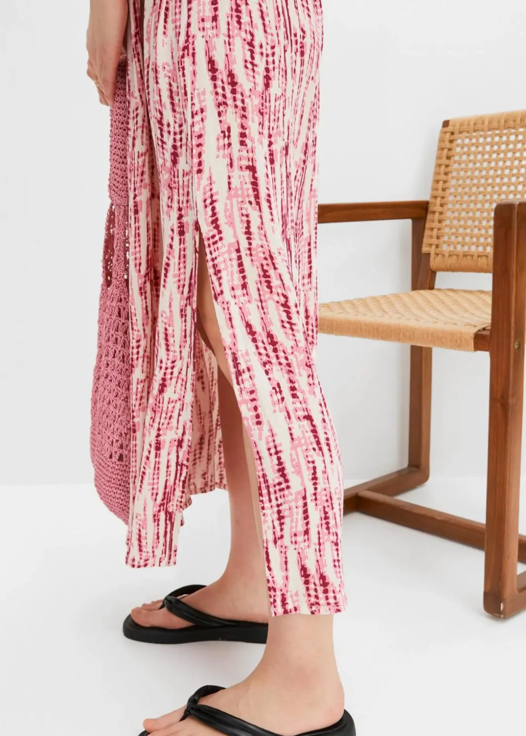 Damen bonprix Bekleidung·Pullover & Strickjacken|Kleider|Maxikleid aus fließender Viskose