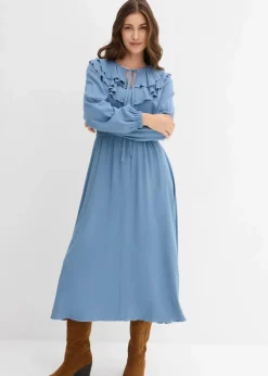Damen bonprix Bekleidung·Pullover & Strickjacken|Kleider|Maxikleid aus fließender Viskose