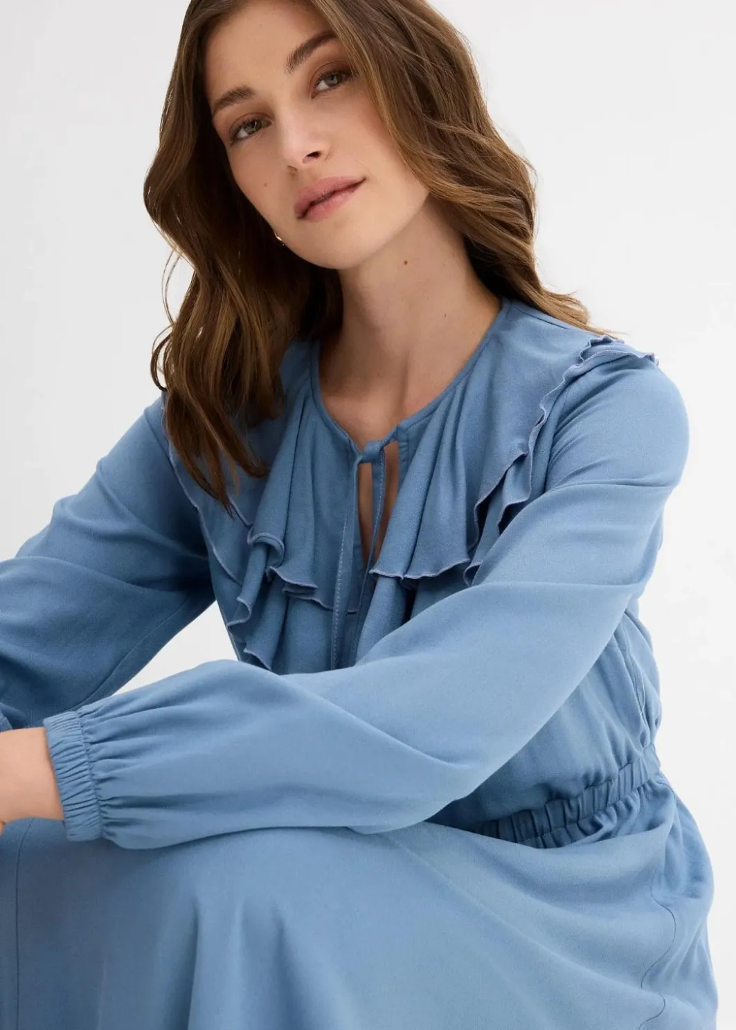 Damen bonprix Bekleidung·Pullover & Strickjacken|Kleider|Maxikleid aus fließender Viskose