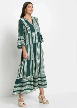 Damen bonprix Bekleidung·Pullover & Strickjacken|Kleider|Maxikleid aus fließender Viskose