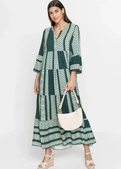 Damen bonprix Bekleidung·Pullover & Strickjacken|Kleider|Maxikleid aus fließender Viskose