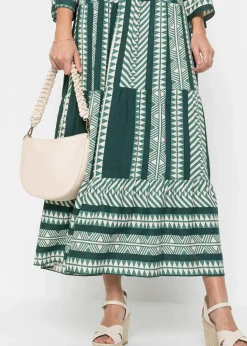 Damen bonprix Bekleidung·Pullover & Strickjacken|Kleider|Maxikleid aus fließender Viskose