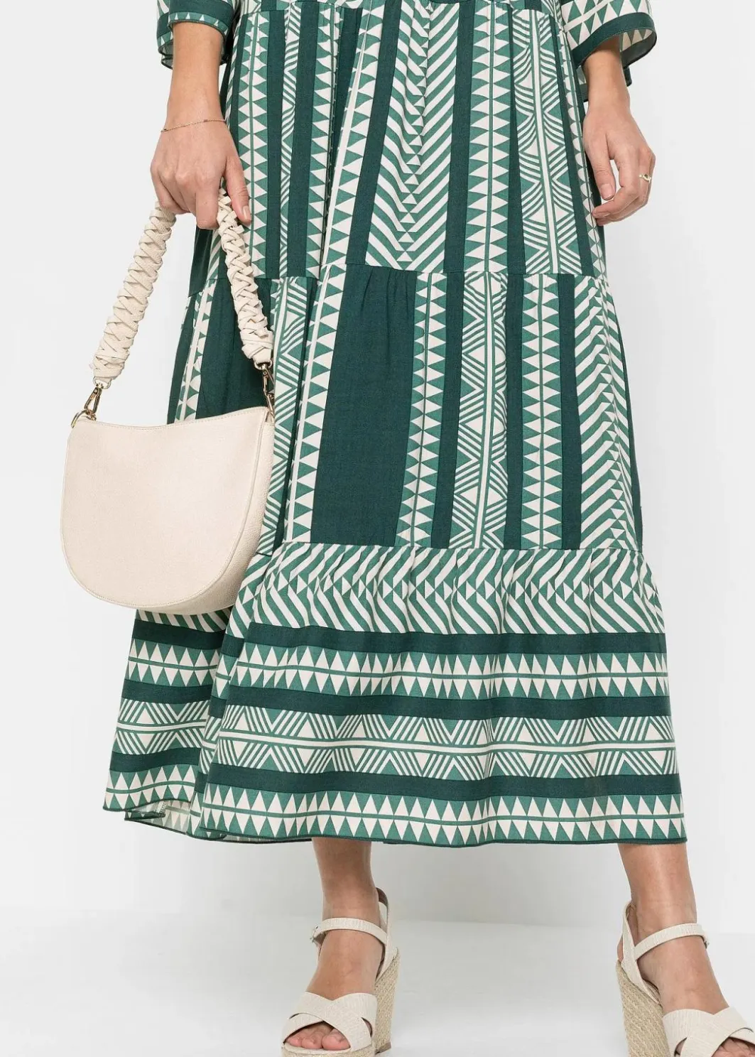Damen bonprix Bekleidung·Pullover & Strickjacken|Kleider|Maxikleid aus fließender Viskose