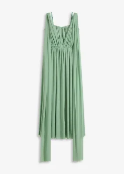 Online Maxikleid aus Mesh mit Tragevarianten Damen Festliche Mode|Kleider