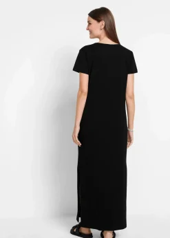 Online Maxikleid aus reiner Baumwolle Damen Bekleidung·Röcke|Basics