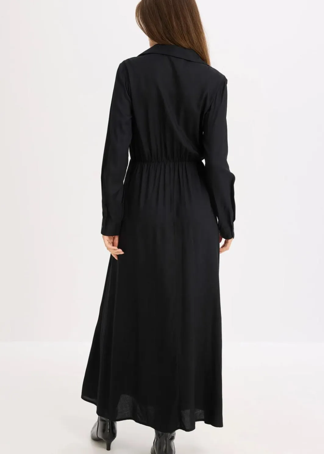 Damen bonprix Nachhaltigere Materialien|Bekleidung·Pullover & Strickjacken|Maxikleid aus reiner Viskose