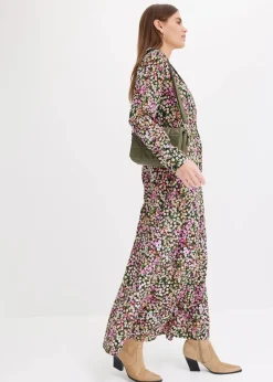 Hot Maxikleid aus reiner Viskose Damen Nachhaltigere Materialien|Bekleidung·Pullover & Strickjacken
