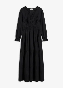 Best Maxikleid aus reiner Viskose Damen Bekleidung·Pullover & Strickjacken|Kleider
