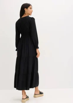 Best Maxikleid aus reiner Viskose Damen Bekleidung·Pullover & Strickjacken|Kleider